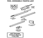 Craftsman 139536181SR rail assembly diagram