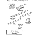 Craftsman 13953638SRT rail assembly diagram