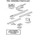 Craftsman 139536261SR rail assembly diagram
