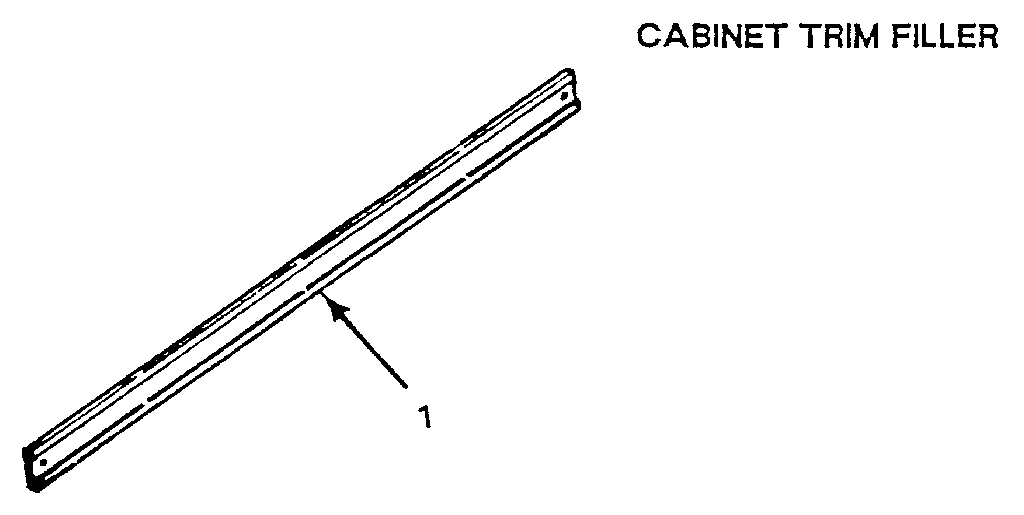 Cabinet trim filler