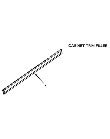 Cabinet trim filler