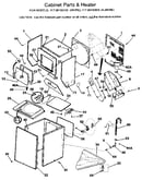 Cabinet and heater