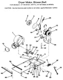 Dryer moter, blower, belt