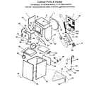 Kenmore 41799165120 cabinet and heater diagram
