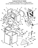 Cabinet and heater