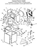 Cabinet and heater