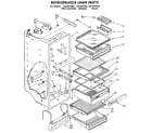 Kenmore 1069537682 refrigerator liner diagram