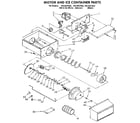 Kenmore 1069537682 motor and ice container diagram