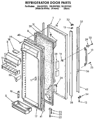 Refrigerator door