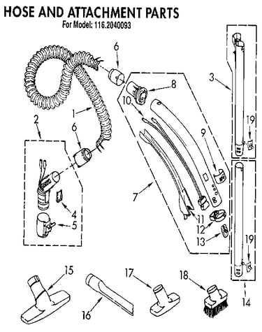 Hose and attachment
