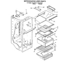 Kenmore 1069430480 refrigerator liner diagram