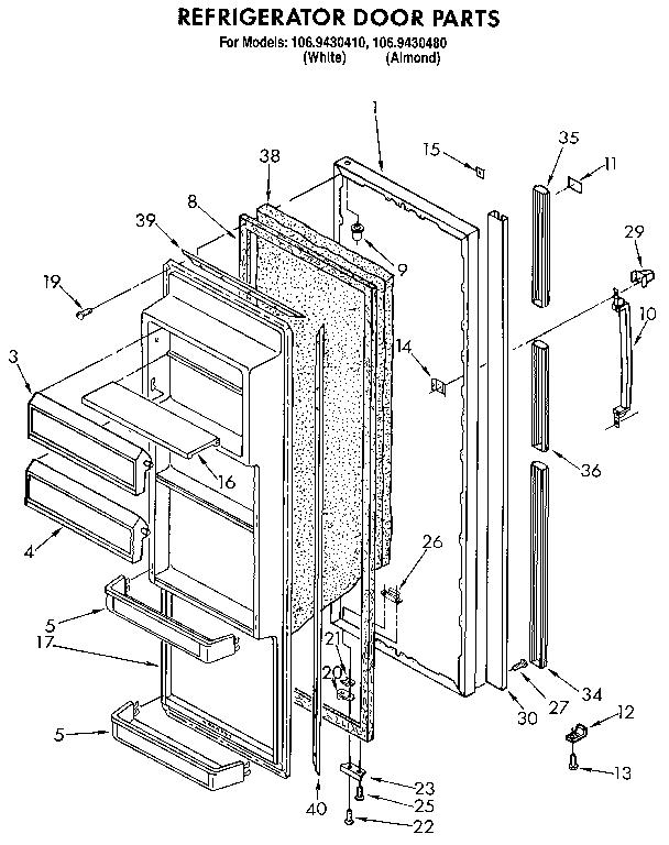 Refrigerator door