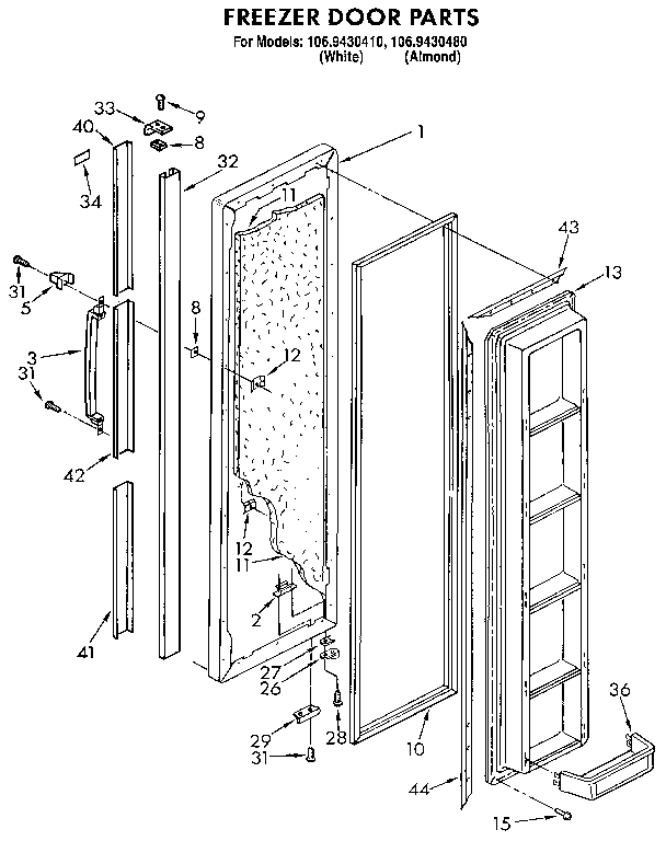 Freezer door