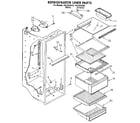 Kenmore 1069530480 refrigerator liner diagram