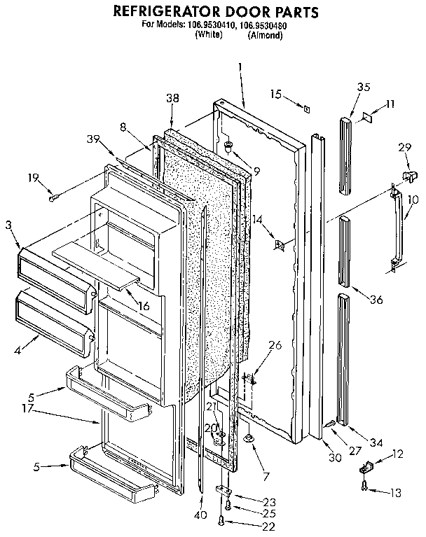 Refrigerator door
