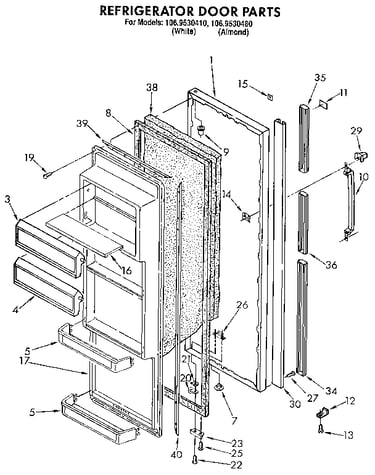Refrigerator door