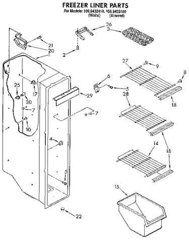 Freezer liner