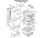 Kenmore 1069532510 refrigerator liner diagram