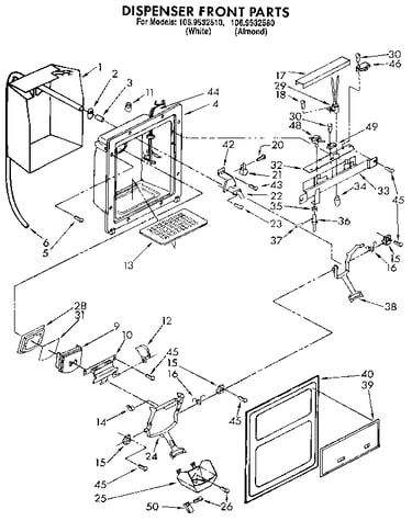 Dispenser front