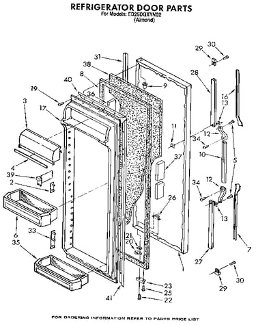 Refrigerator door