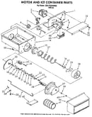 Motor and ice container
