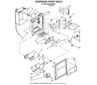 Whirlpool ED27DQXXN02 dispenser front diagram