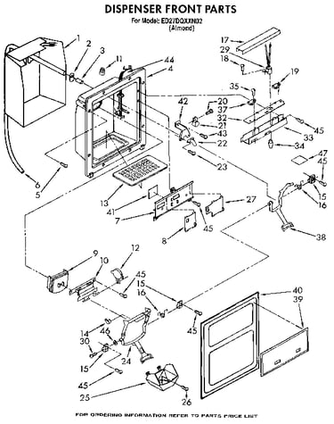 Dispenser front