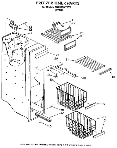 Freezer liner