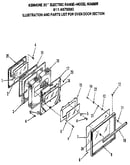 Oven door section