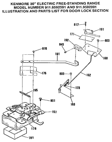 Door lock section
