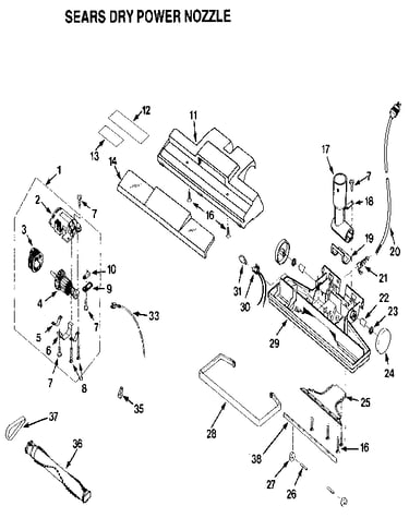Dry power nozzle