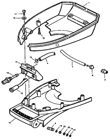 Lower cover and support plate