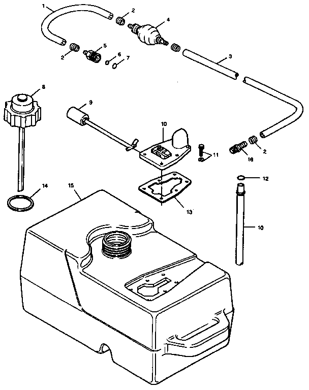 FUEL TANK AND LINE