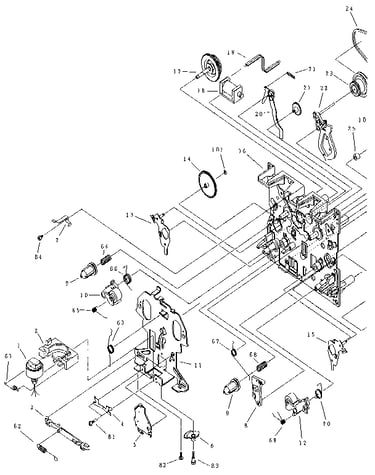 Mechanism unit (deck i)