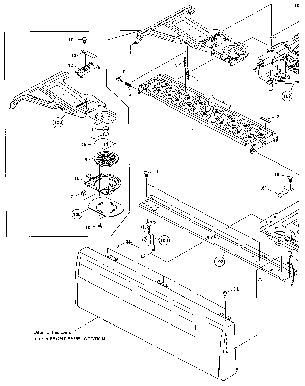 Top view section