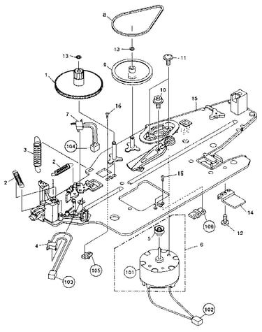 Servo mechanism base section