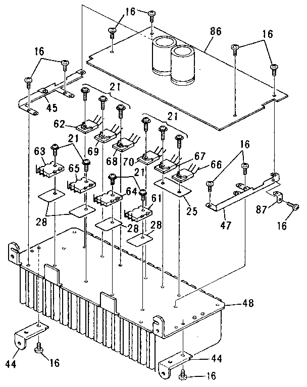 Heat sink section
