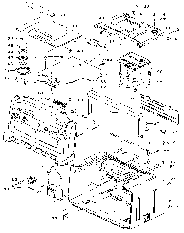 Cabinet exploded view (1)