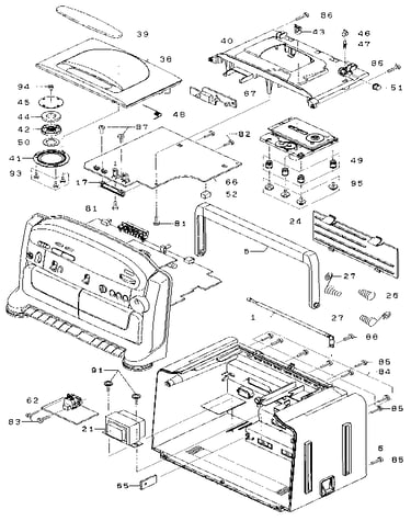 Cabinet exploded view (1)