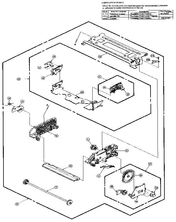 CASSETTE UP MECHANISM SECTION