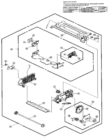 Cassette up mechanism section