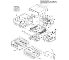 Magnavox VR3310AT01 chassis frame & casing parts section diagram