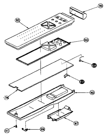 Ir wireless transmitter unit section