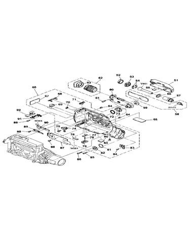 Cabinet (r), evf assembly