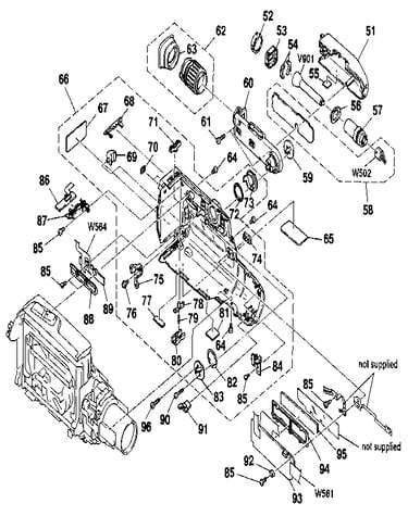 Cabinet (r), evf assembly