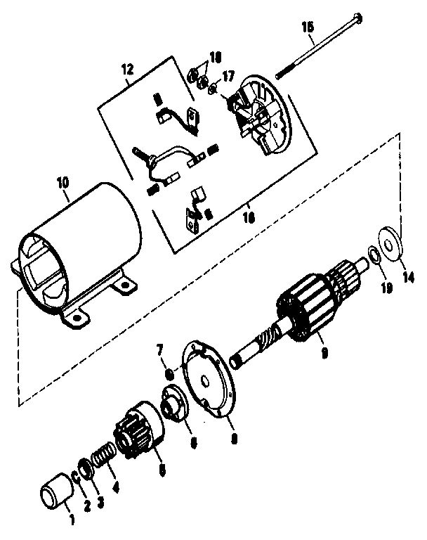 Starter motor no. 35763a