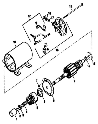 Starter motor no. 35763a