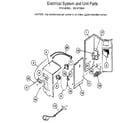 Kenmore 2539720840 electrical system and unit diagram