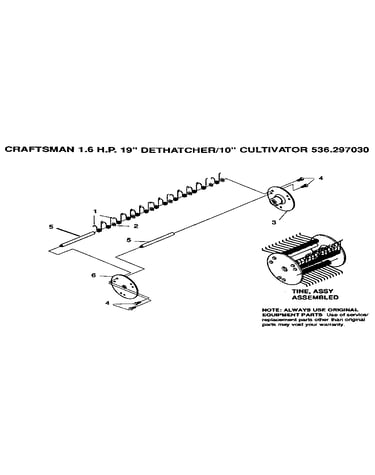 Tine assembly