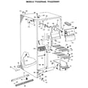 GE TFX20ZRAWH freezer section diagram
